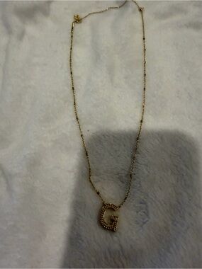 Kendra Scott Gold 'G' Pendant Necklace